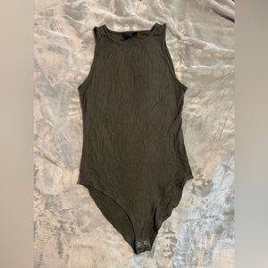 Forever 21 dark green bodysuit (M)
